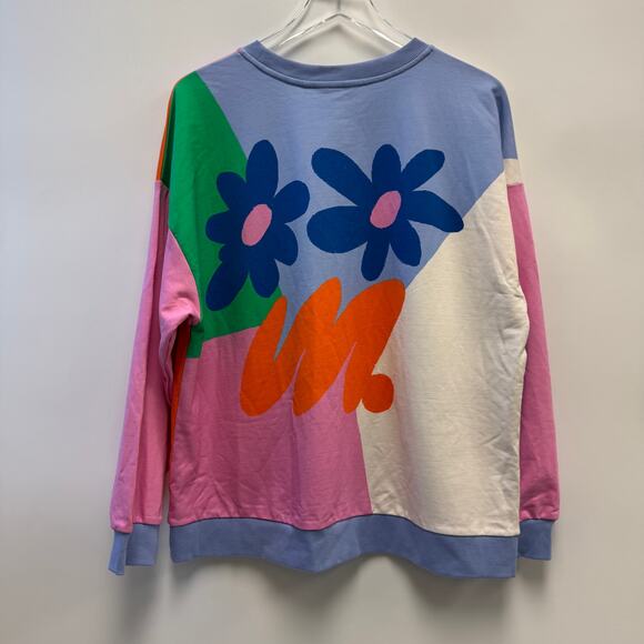 NWT Gorman Dolphin Flowers Freedom Time Pullover Sweatshirt Sz 12 (M) - Picture 2 of 7